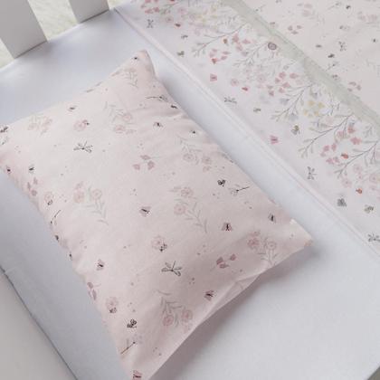 Imagem de Jogo de Lençol Berço Americano C/ Vira 3 Pçs 100%Algodão Menina Menino - Papi