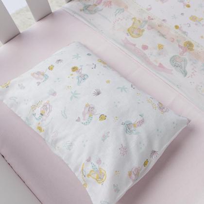 Imagem de Jogo de Lençol Berço Americano C/ Vira 3 Pçs 100%Algodão Menina Menino - Papi