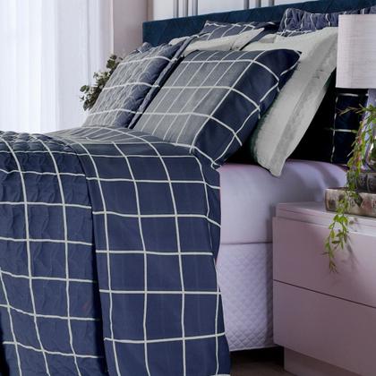 Imagem de Jogo de Lençol Cama Casal Padrão 3 Peças Essencialle Algodão 160 Fios Com Elástico