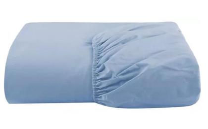 Imagem de Jogo de Lençol Cama Casal Queen 3 Peças Liso AZUL