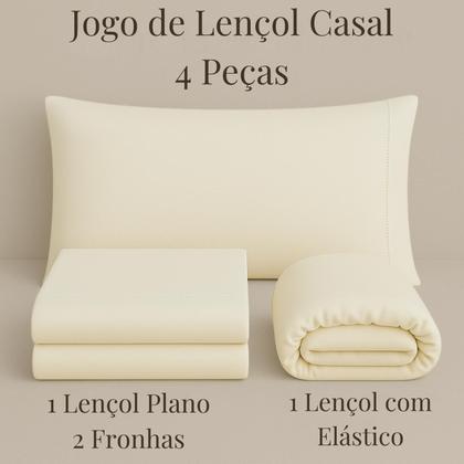Imagem de Jogo De Lençol Cama Casal Queen King Solteiro 600 Fios Algodão Egípcio Percal de Luxo