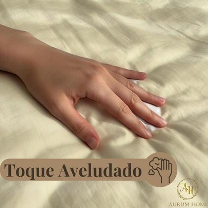 Imagem de Jogo De Lençol Cama Casal Queen King Solteiro 600 Fios Algodão Egípcio Percal de Luxo