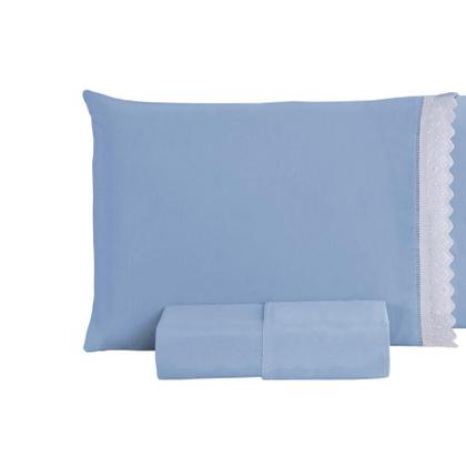 Imagem de Jogo De Lençol Cama De Solteiro 2pç 100% Algodão 200 Fios