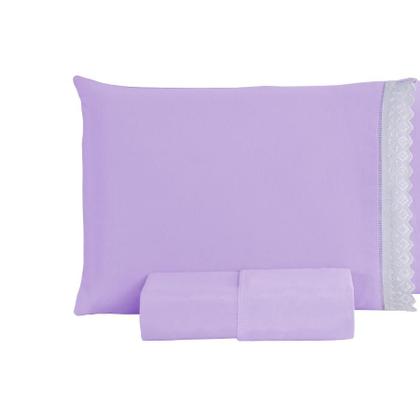 Imagem de Jogo De Lençol Cama De Solteiro 2pç 100% Algodão 200 Fios