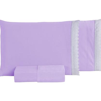 Imagem de Jogo De Lençol Cama De Solteiro 2pç 100% Algodão 200 Fios