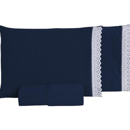 Imagem de Jogo De Lençol Cama De Solteiro 2pç 100% Algodão 200 Fios