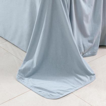 Imagem de Jogo de Lençol Cama Liso Casal 04 Pçs Malha 100% Algodão Macio Elástico Toda Volta Luxo