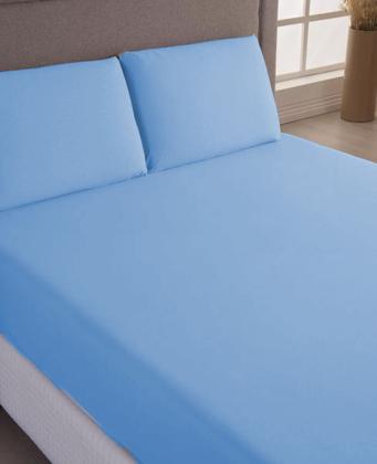 Imagem de Jogo de Lençol Cama Queen 400 Fios 3 Peças Com Elástico