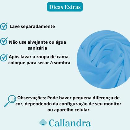 Imagem de Jogo de Lençol Cama Queen 400 Fios 3 Peças Com Elástico