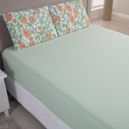 Imagem de Jogo de Lençol Casal 03 Pçs C/ Elástico Malha 100% Algodão Estampado