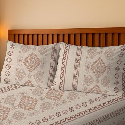 Imagem de Jogo De Lençol Casal 3 Peças Simples Micropercal Cama Box Lençol com Elastico e 2 Fronhas