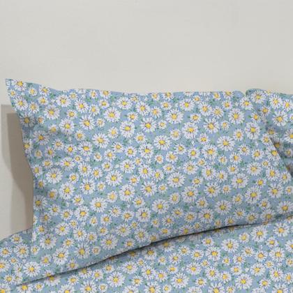 Imagem de Jogo De Lençol Casal 3 Peças Simples Micropercal Cama Box Lençol com Elastico e 2 Fronhas