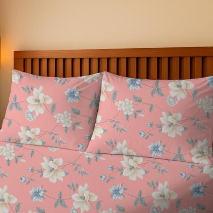 Imagem de Jogo De Lençol Casal 3 Peças Simples Micropercal Cama Box Lençol com Elastico e 2 Fronhas