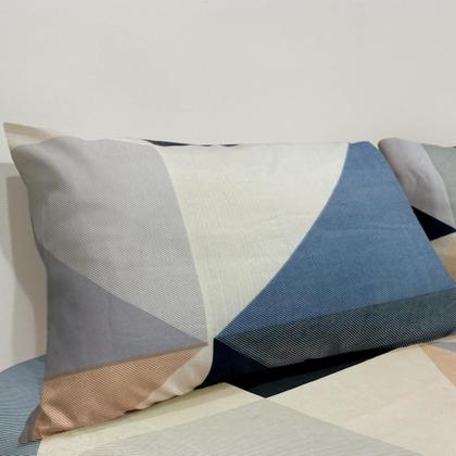 Imagem de Jogo De Lençol Casal 3 Peças Simples Micropercal Cama Box Lençol com Elastico e 2 Fronhas