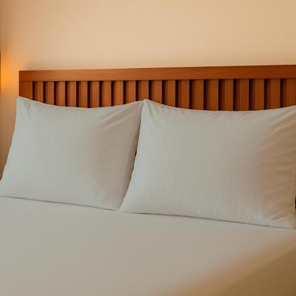 Imagem de Jogo De Lençol Casal 3 Peças Simples Micropercal Cama Box Lençol com Elastico e 2 Fronhas