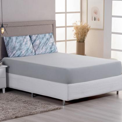 Imagem de Jogo de Lençol Casal C/ Elástico Malha 100% Algodão 03 Pçs Estampado