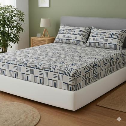 Imagem de Jogo de Lençol Casal Padrão 3 pçs Micropercal 400 Fios Estampas Sortidas Lindas Envio imediato