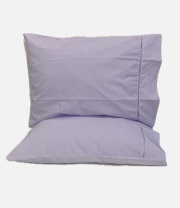 Imagem de Jogo de Lençol Casal Padrão 3pçs 100 Algodão 200 fios com elástico e ponto palito nas fronhas