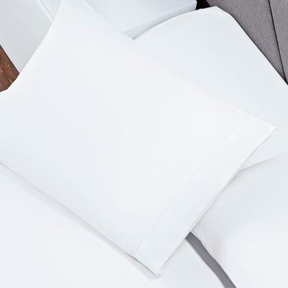 Imagem de Jogo de Lençol Casal Padrão Soft 3 Peças Cama Fronha e Lençol Elástico 100% Poliéster 180 Fios