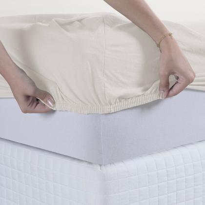 Imagem de Jogo de Lençol Casal Queen 03 Pçs C/ Elástico Malha 100% Algodão Estampado