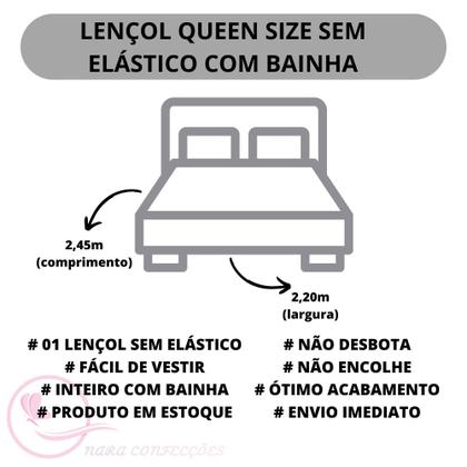 Imagem de Jogo de Lençol Casal QUEEN Linha BASIC Cama Box 04 Peças Jogo de Cama com Elástico para Revenda