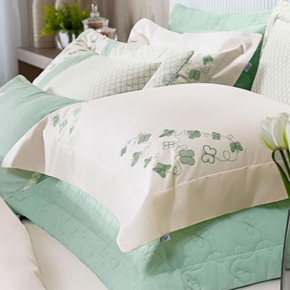 Imagem de Jogo De Lençol Clara Solteiro 3Pçs 200 Fios 100% Algodão Bordado Várias Cores