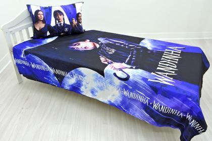 Imagem de Jogo De Lençol Cobre Leito E Fronha Wandinha 1 ls-wa1