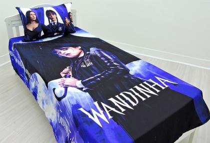 Imagem de Jogo De Lençol Cobre Leito E Fronha Wandinha 1 ls-wa1