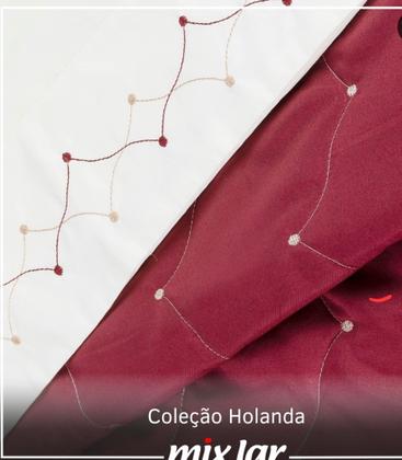 Imagem de Jogo de Lençol  Holanda Bordado  Sofisticação e Conforto para Noites