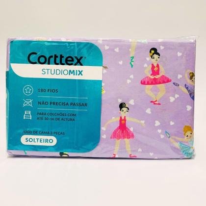 Imagem de Jogo de Lençol Infantil 3 Peças Solteiro180 Fios Poliéster Estampado Corttex