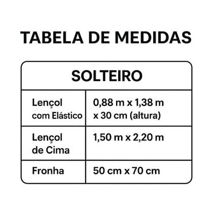 Imagem de Jogo de Lençol Infantil 3 Peças Solteiro180 Fios Poliéster Estampado Corttex