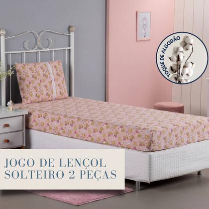 Imagem de Jogo De Lençol Infantil Com Elástico Em Malha Resistente