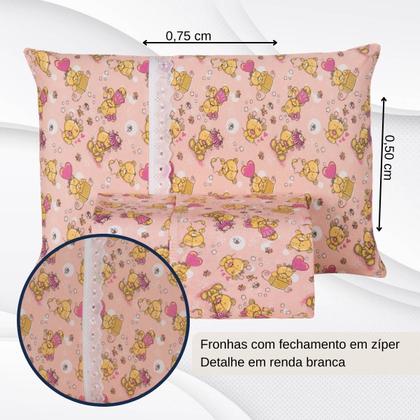 Imagem de Jogo De Lençol Infantil Com Elástico Em Malha Resistente