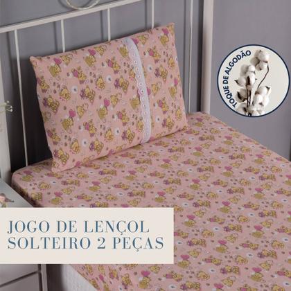 Imagem de Jogo De Lençol Infantil Com Elástico Em Malha Resistente