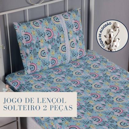 Imagem de Jogo De Lençol Infantil Com Elástico Em Malha Resistente