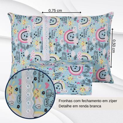 Imagem de Jogo De Lençol Infantil Com Elástico Em Malha Resistente