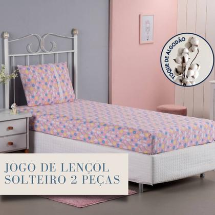 Imagem de Jogo De Lençol Infantil Com Elástico Em Malha Resistente