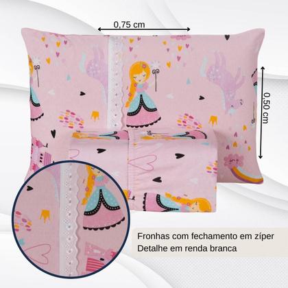 Imagem de Jogo De Lençol Infantil Com Elástico Em Malha Resistente