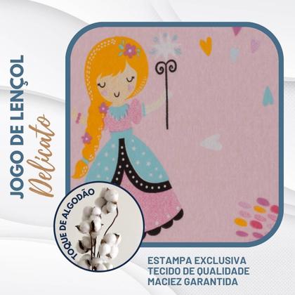 Imagem de Jogo De Lençol Infantil Com Elástico Em Malha Resistente