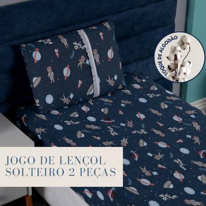 Imagem de Jogo De Lençol Infantil Com Elástico Em Malha Resistente