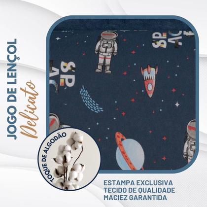 Imagem de Jogo De Lençol Infantil Com Elástico Em Malha Resistente