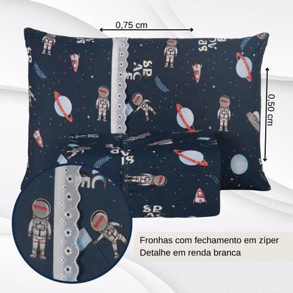 Imagem de Jogo De Lençol Infantil Com Elástico Em Malha Resistente