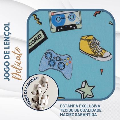Imagem de Jogo De Lençol Infantil Com Elástico Em Malha Resistente