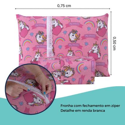 Imagem de Jogo De Lençol Infantil Com Elástico Em Malha Resistente