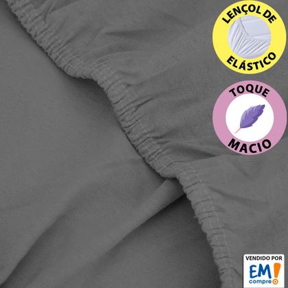 Imagem de Jogo de Lençol King 3 Peças Estampado de Malha 100% Algodão com Elástico Buettner - Emcompre