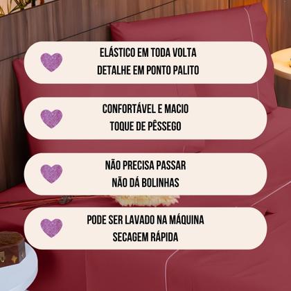 Imagem de Jogo de Lençol King 4 Peças 400 Fios Ponto Palito com Elástico Cama Box