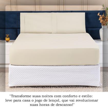 Imagem de Jogo de Lençol Micropercal Casal 400 Fios 3pças Premium