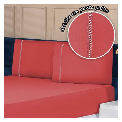 Imagem de Jogo de Lençol Micropercal Casal 400 Fios 3pças Premium