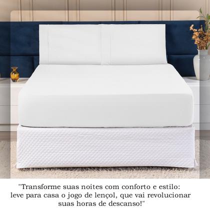 Imagem de Jogo de Lençol Micropercal Casal 400 Fios 3pças Premium