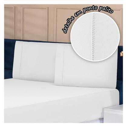 Imagem de Jogo de Lençol Micropercal Casal 400 Fios 3pças Premium